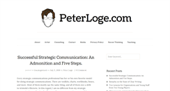 Desktop Screenshot of peterloge.com